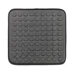 Cuscino per sedia traspirante in gel per auto e ufficio, 41x41x1 cm (grigio)