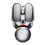 Mouse da gioco wireless IMICE T800 ricaricabile Bluetooth a doppia modalità con illuminazione RGB (nero)