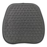 Cuscini per sedia traspiranti e rinfrescanti in gel per auto e ufficio, 37,5x38x1 cm (grigio)