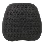Cuscini per sedia traspiranti e rinfrescanti in gel per auto e ufficio, 37,5x38x1 cm (nero)