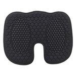 Cuscino per sedia traspirante rinfrescante in gel per auto, 33,5x44x1 cm (nero)