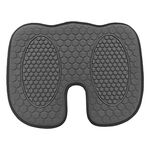 Cuscino per sedia traspirante rinfrescante in gel per auto, 33,5x44x1 cm (grigio)