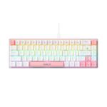 Tastiera meccanica cablata iMICE GK-690 Type-C (bianco rosa)