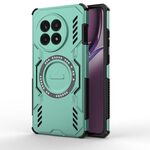 For OnePlus Ace 5 / Ace 5 Pro / 13R Butterfly Armor MagSafe Magnetic Ring Shockproof Phone Case(Light Green)