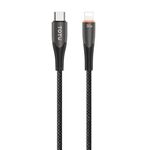 Cavo dati TOTU CB-17-PD da 30 W USB-C/Tipo-C a 8 pin con spegnimento intelligente, lunghezza: 1,2 m (opaco)