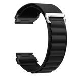 Per cinturino in nylon a sgancio rapido da 22 mm (nero)