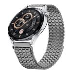 Cinturino per orologio in acciaio inossidabile con fibbia magnetica a nove grani da 22 mm (color titanio)