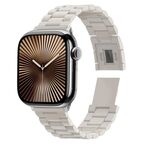 Cinturino per Apple Watch 42mm / 41mm / 40mm / 38mm Candy con fibbia magnetica a tre perle per PC (colore Starlight)