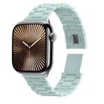 Cinturino per Apple Watch 42mm / 41mm / 40mm / 38mm Candy con fibbia magnetica a tre perle per PC (verde chiaro)