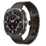Cinturino in acciaio inossidabile con fibbia a farfalla per Samsung Galaxy Watch Ultra 47 mm (grigio)