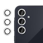 Per Samsung Galaxy A35 5G Klebol Pellicola in vetro temperato ultrasottile anti-sfarfallio per obiettivo della fotocamera individuale (argento)