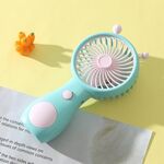Cute Small Snail Handheld USB Rechargeable Fan Portable Mini Compact Pocket Fan(Blue)