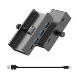 Hub ORICO HCL-3A1C-Pro in lega di alluminio con 3 porte USB e morsetto di tipo C (nero)