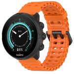 Cinturino per orologio in silicone con fibbia a doppio ardiglione Ocean da 22 mm (arancione)