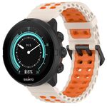 Cinturino per orologio in silicone con fibbia a doppio ardiglione Ocean da 22 mm (arancione stellato)