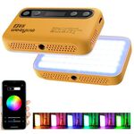 Lampada di riempimento portatile per telefono con controllo app Weeylite S05, video in streaming live, fotografia, luce di riempimento RGB a colori completi (giallo)