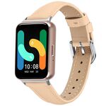 Cinturino in vera pelle per Samsung Galaxy Fit3 Slim (cammello)