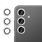 Per Samsung Galaxy S24+ 5G Klebol Pellicola in vetro temperato ultrasottile anti-sfarfallio per obiettivo della fotocamera individuale (argento)