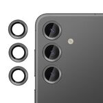 Per Samsung Galaxy S24 5G Klebol Pellicola in vetro temperato ultrasottile anti-sfarfallio per obiettivo della fotocamera individuale (nero)