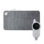 Piccola coperta termica a bassa tensione per ufficio terapeutico con termoforo, spina CN, dimensioni: 30x40 cm (grigio)