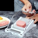 JA-958 Affettatrice per prosciutto e carne per la casa Taglierina per frutta per uso domestico Taglierina per uova da cucina a fette di banana (Bianco)