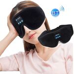Bluetooth5.0 Sleep Eye Mask Cuffie per dormire musica wireless 3D (nero)