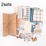 2 set 30 in 1 Vintage Collection Room Series Handbook Stickers Notes Packet (Textile Time)