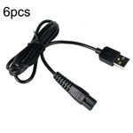 Per Xiaomi Mijia MJTXD01SKS Cavo di ricarica USB per rasoio elettrico, Spce: cavo USB 6 pezzi