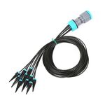 Kit di irrigazione a goccia pigra da 1,6 m con 10 teste, per giardinaggio, casa, vasi