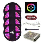 Striscia LED RGB da 4 pezzi 20M 2835 Lampade a LED Nastro LED SMD RGB impermeabile