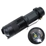 Torce Q5 Mini LED Zoom telescopico 3 modalità Torcia impermeabile Penlight