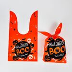 1 borsa Sacchetti per imballaggio di Halloween Snack per caramelle Borse per dolcetti, dimensioni: 13,5x22 cm (BOO)