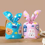 1 borsa Sacchetti per imballaggio di caramelle Sacchetti regalo per biscotti da forno 13,5x22 cm (coniglio e orso)