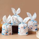 1 borsa Sacchetti per imballaggio di caramelle Sacchetti regalo per biscotti da forno 13,5x22 cm (animale piovoso bianco)