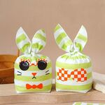 1 borsa Sacchetti per imballaggio di caramelle Sacchetti regalo per biscotti da forno 13,5x22 cm (gatto bianco verde)