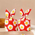 1 borsa Sacchetti per imballaggio di caramelle Sacchetti regalo per biscotti da forno 13,5x22 cm (uovo fritto rosso)