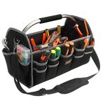 WESSLECO Kit di strumenti di riparazione multifunzionale portatile in tessuto Oxford ispessito (nero)