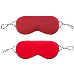 2pcs maschera per gli occhi del sonno a doppia faccia fasciatura elastica visiera da viaggio (vino rosso + rosa rossa)