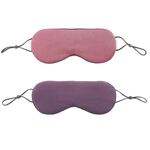 2pcs maschera per gli occhi del sonno a doppia faccia fasciatura elastica viaggio visiera (rouge rosa + viola elegante)