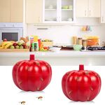 SK116 2pcs piccole trappole per moscerini della frutta di zucca acchiappavermi volanti (rosso)