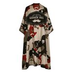 Scissor Beard Print Barber Post Barber Haircut Cape Wrap (rosso)