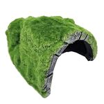 ZR7661 Cappe floccate Tartaruga Nascondiglio Nido Moss Cave Turtle Cave Lettino prendisole
