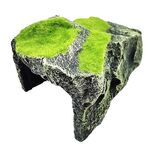 FGT48 Caple Floccato Scatola Tartaruga Nascondiglio Nido Moss Cave Turtle Cave Lettino prendisole