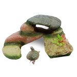 GT001 Tartaruga in resina Lettino da arrampicata Stump Hideaway House Sunback Table