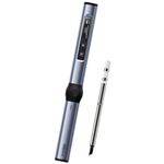 FNIRSI HS-01 Mini stazione di saldatura portatile con display digitale per saldatore intelligente (KR blu)