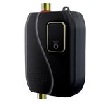 Scaldabagno istantaneo Mini cucina Riscaldatore rapido Scaldabagno per lavaggio a mano per uso domestico Spina AU (nero)