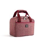 Borsa termica portatile per il pranzo Borsa termica per il pranzo Borsa termica 24 x 17 x 14 cm (Vino rosso)