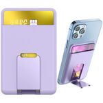 AhaStyle PT133-H Porta carte di credito per telefono cellulare Borsa per carte organizer (viola)