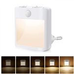 NL2101 Sensore di movimento LED Luce notturna Spina CA Dimmer Luci per dormire, Specifiche: Spina UE bianca calda