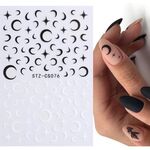 Adesivo per unghie stile francese da 10 pezzi Adesivo per unghie a strisce pop (Stz-CS076)